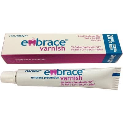 Embrace Varnish 5% Sodium Fluoride with CXP, 12 mL Tube, 1/Pk, FVT thumbnail 11
