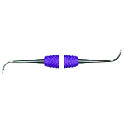 PDT Cruise Line Nebraska 128 Double-Ended Sickle Scaler, Anterior, Passionate Purple Resin Handle, 6.5" Long, R114 thumbnail 13