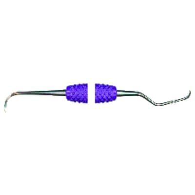 PDT Cruise Line Anterior Scaler Nebraska N128-L5 Mini, Double End, Purple Resin Handle, R093 thumbnail 11