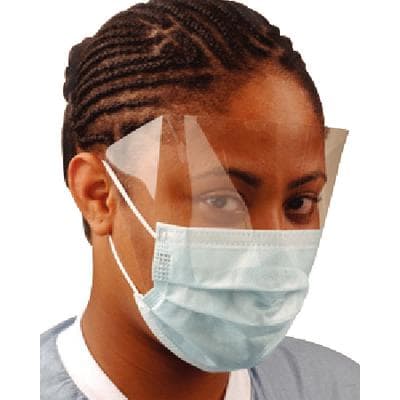 Crosstex Ultra FogFree Earloop Surgical Face Mask with Shield, ASTM Level 3, Blue, 25/Box, GCPW thumbnail 19