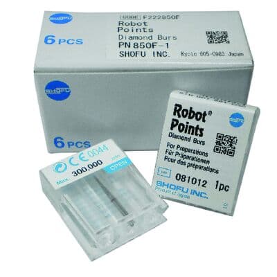 Two Striper® ShortCut™ Operative Diamond Bur, FG Short Shank, #245 S, Medium Grit, Pear Shape, 1.1 mm Major/0.9 mm Minor Diameter, 4.3 mm Length, Blue Ring, 5/Pkg, 2015913 thumbnail 10
