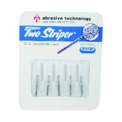 Two Striper Operative Diamond Bur, FGSS, Short Cut, Flat-End Cylinder, 557 S, 1.0 mm, Medium, Blue, 5/Pk, 2015915 thumbnail 12