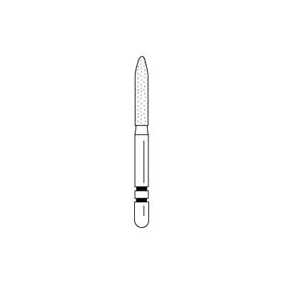 Two Striper Diamond Bur, FG, Bevel-End Cylinder, #255.8C, Coarse, Green, 1.8 mm Major Diameter, 5/Pk, 2015073 thumbnail 12