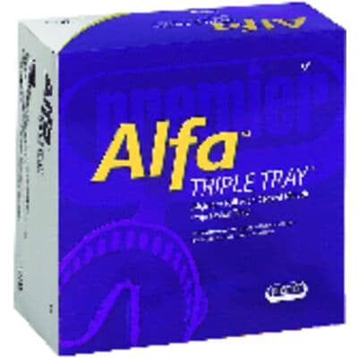 Premier Alfa Triple Tray, Small, Purple, 24/Box, 1006313 thumbnail 12