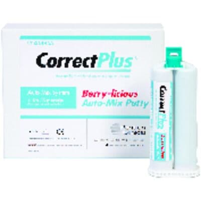 Correct Plus Hydrophilic VPS Impression Material, Berry Auto-Mix Putty, Regular Set, 50 ml Cartridges, 4/Pk, Q34HAA thumbnail 11