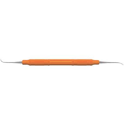 American Eagle #128 Nebraska Sickle Scaler, Double-End, Anterior, EagleLite Resin Handle, 3/8", Orange, AESN128DEX, 1/Pk thumbnail 16