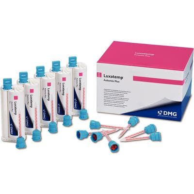 Luxatemp Automix Plus Temporary Crown & Bridge Material, Shade A2, Bulk Pack, 5 x 76 g Cartridges with 75 Automix Tips, 110406 thumbnail 17
