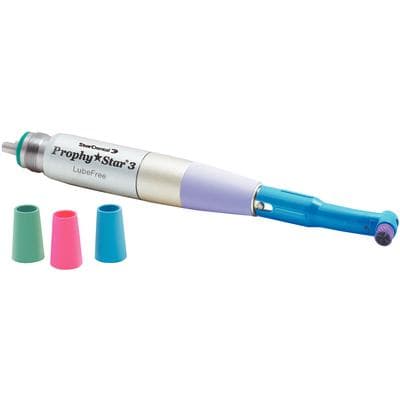 StarDental Prophy Star 3 Low-Speed Hygiene Handpiece, Straight, Lube-Free, Autoclavable, with 4 Color Grips (Blue, Aqua, Lavender, Pink), 264422 thumbnail 5