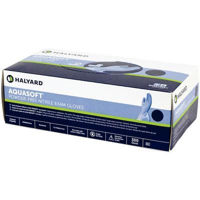 AquaSoft Nitrile Exam Gloves, Powder-Free, Non-Sterile, Medium, Blue, 300/Box, 43934 thumbnail 10
