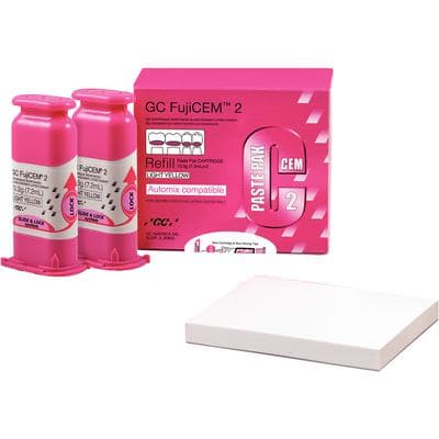 GC FujiCEM 2 Glass Ionomer Luting Cement, Automix Paste Pak Refill, 7.2 mL / 13.3 g Cartridges, 2/Pk, 441002 thumbnail 19