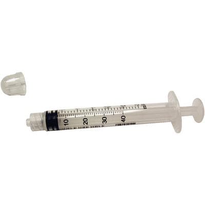 Exel International 3cc Luer Lock Syringe with Cap, Low Dead Space, Sterile, 100/Box, 26200 thumbnail 4