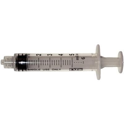 Exel International 5-6cc Luer Lock Syringe Only with Cap, Sterile, Disposable, 100/Box, 26230 thumbnail 4