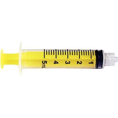 CanalPro Color Luer Lock Irrigation Syringes, 5ml, Yellow, Disposable, Latex-Free, 50/Pk, 60019323 thumbnail 12