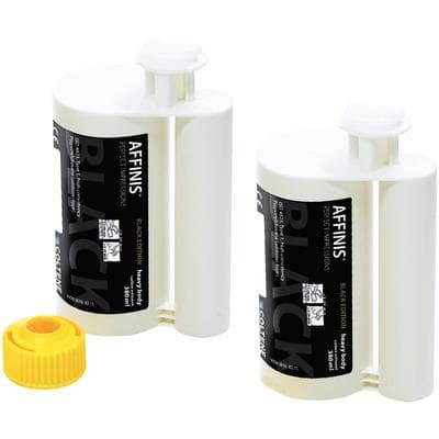 Affinis Black Edition Heavy Body Impression Material Refill Kit, 2 x 380 ml Cartridges, 60019776 thumbnail 7