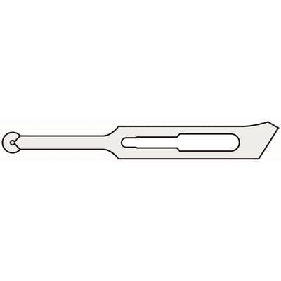 Feather Microsurgical Blade #370, Double-Edged, Round Tip 3.0 mm, Sterile, Stainless Steel, 10/Pkg thumbnail 8