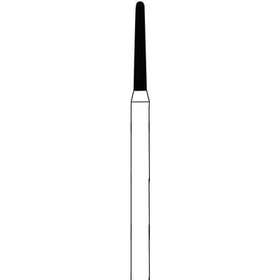 Meisinger Multi-Use Diamond Bur, Friction Grip, Round-End Taper Chamfer, 856G, 1.4 mm, Coarse, Green, 5/Pk, 856G-014-FG thumbnail 9