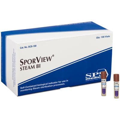 Crosstex SporView Self-Contained Steam Biological Indicators, 24-Hour, 100/Box, SCS-100 thumbnail 19