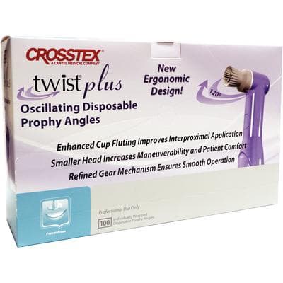 Twist Plus Oscillating Disposable Prophy Angles, Soft Cup, Gray, Latex-Free, 100/Box, TPLUSPASC thumbnail 10