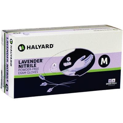 Halyard KC100 Lavender Nitrile Exam Gloves, Powder-Free, Latex-Free, Medium, 250/Box, 52818 thumbnail 13