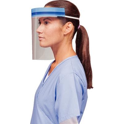 Crosstex Full-Length Face Shield, 9", Clear, Anti-Fog, Elastic Headband, 72/Box, GCSS9B thumbnail 7