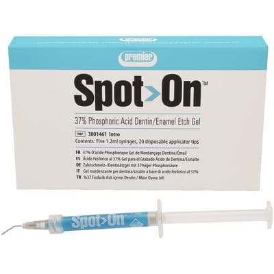Spot-On Etch 37% Phosphoric Acid Etching Gel, High Viscosity, Intro Kit, 5 x 1.2 ml Syringes + 20 Applicator Tips, 3001461 thumbnail 20