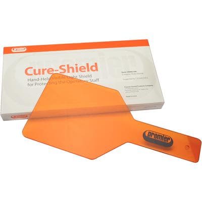 Cure-Shield Handheld Visible Light Shield, Orange, 5" Square with 5" Handle, 3/Pk, 9006166 thumbnail 14