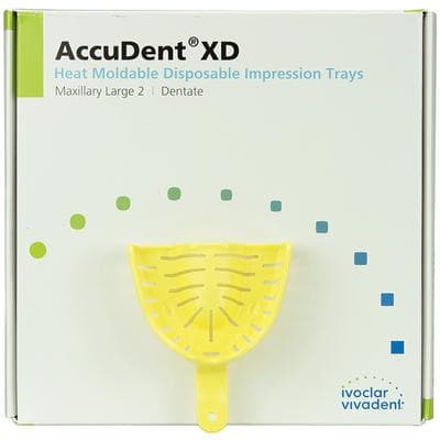 AccuDent XD Dentate Impression Tray #2, Upper Large, Perforated, Disposable, 12/Box, 673705 thumbnail 7