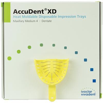 AccuDent XD Dentate Impression Trays, #4 Upper Medium, Disposable Perforated Plastic, 12/Pack, 673707 thumbnail 8