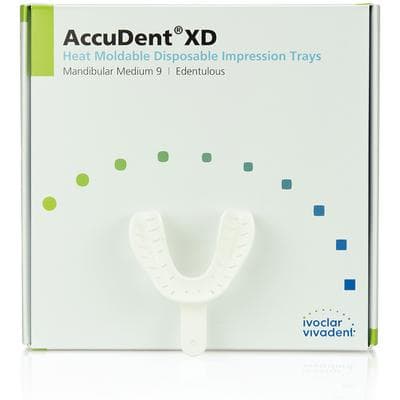 AccuDent XD Edentulous Impression Trays #9, Lower Medium, Disposable, 12/Box, 673712 thumbnail 9