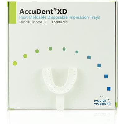 AccuDent XD Edentulous Impression Trays, #11, Lower Small, Perforated Disposable, 12/Pk, 673714 thumbnail 9