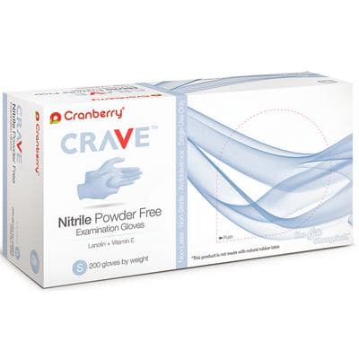 Crave Nitrile Examination Gloves, Powder-Free, Small, Ice Blue, 200/Box, CR3556 thumbnail 21