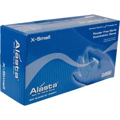 Alasta 200 Soft Fit Nitrile Examination Gloves, Powder-Free, Non-Sterile, Extra Small, Violet Blue, 200/Box, ALS200XS thumbnail 13