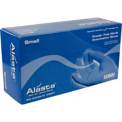 Alasta 200 Soft Fit Nitrile Exam Gloves, Powder-Free, Non-Sterile, Violet Blue, Small, 200/Box, ALS200S thumbnail 12