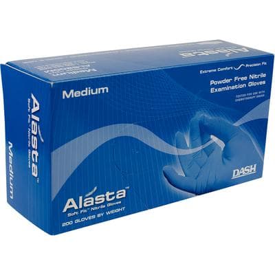 Alasta 200 Soft Fit Nitrile Examination Gloves, Powder-Free, Non-Sterile, Violet Blue, Medium, 200/Box, ALS200M thumbnail 12
