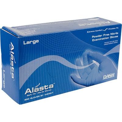 Alasta 200 Soft Fit Nitrile Examination Gloves, Powder-Free, Non-Sterile, Chemo Rated, Extra Large, Violet Blue, 200/Box, ALS200XL thumbnail 13