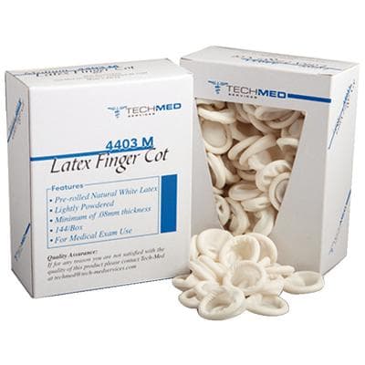 Dukal Tech-Med Nitrile Finger Cots, Small, Powder-Free, Latex-Free, 144/Box, 4404S thumbnail 9