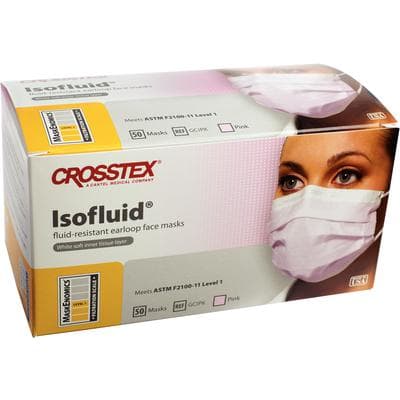 Isofluid™ Surgical Face Mask, ASTM Level 1, Ear Loop, Pink, 50/Box, GCIPK thumbnail 22