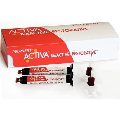 Activa BioACTIVE-Restorative Starter Kit, A2 Shade, 5 mL (8 g) Syringe, with ACTIVA-SPENSER Dispenser and 20 Mix Tips, VR-A2 thumbnail 31