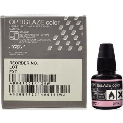 GC America OptiGlaze Color Pink, Light-Cured Nano-Filled Characterization Coating, 2.6 mL Bottle, #8422 thumbnail 17