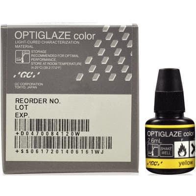GC America OptiGlaze Color Yellow, Light-Cured Nano-Filled Characterization Coating, 2.6 mL Bottle, #8414 thumbnail 17