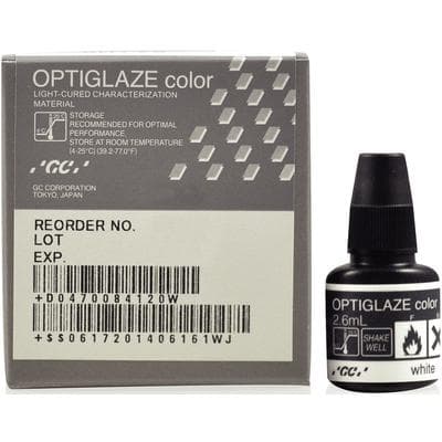 GC America OptiGlaze Color White, Light-Cured Nano-Filled Characterization Coating, 2.6 mL Bottle, #8412 thumbnail 17
