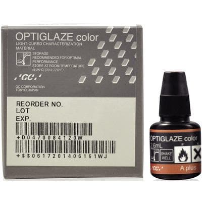 GC America OptiGlaze Color A Plus Light-Cured Nano-Filled Characterization Coating, 2.6 mL Bottle, #8409 thumbnail 17