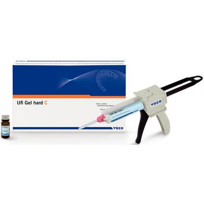 Ufi Gel hard C Intro Kit, Hard Denture Reline Material, 80g Cartridge, 10ml Adhesive, Dispenser & Mixing Tips thumbnail 23