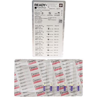 Dentsply Maillefer READYSTEEL FlexoFile #10, 21mm, Purple, Sterile, 6/Pk, 6831021 thumbnail 14