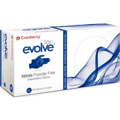Cranberry Evolve300™ Powder-Free Nitrile Examination Gloves, EvoSoft™, Textured Fingertips, Royal Blue, Extra Large, 250/Box, CR3309 thumbnail 16
