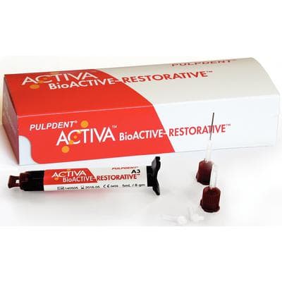 Activa BioACTIVE-Restorative Starter Kit, A3, 5 mL (8 g) Syringe, with ACTIVA-SPENSER and 20 Mix Tips, VRA3 thumbnail 20