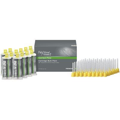 Flexitime Xtreme 2 VPS Impression Material, Correct Flow, 50 mL Cartridges, Bulk Pack of 12 with 36 Mixing Tips, 66050335 thumbnail 10