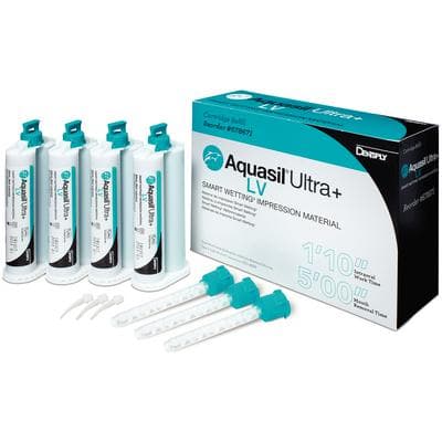 Aquasil Ultra+ Smart Wetting VPS Impression Material, Light Body (LV), Regular Set, 50 ml Cartridge Refill, Teal, 4/Pk, 678671 thumbnail 11