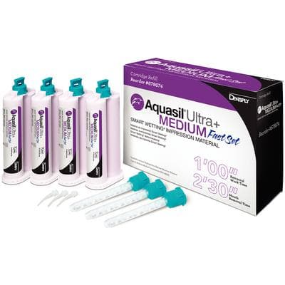 Aquasil Ultra+ Smart Wetting VPS Impression Material, Medium Body, Fast Set, 50 ml Cartridge Refill, Purple, Mint, 4/Pk, 678674 thumbnail 12