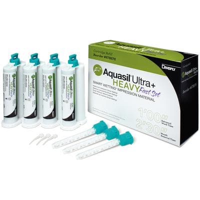 Aquasil Ultra+ Smart Wetting VPS Impression Material, Heavy Body, Fast Set, 50 ml, Light Green, Mint, Cartridge Refill, 4/Pk, 678676 thumbnail 16